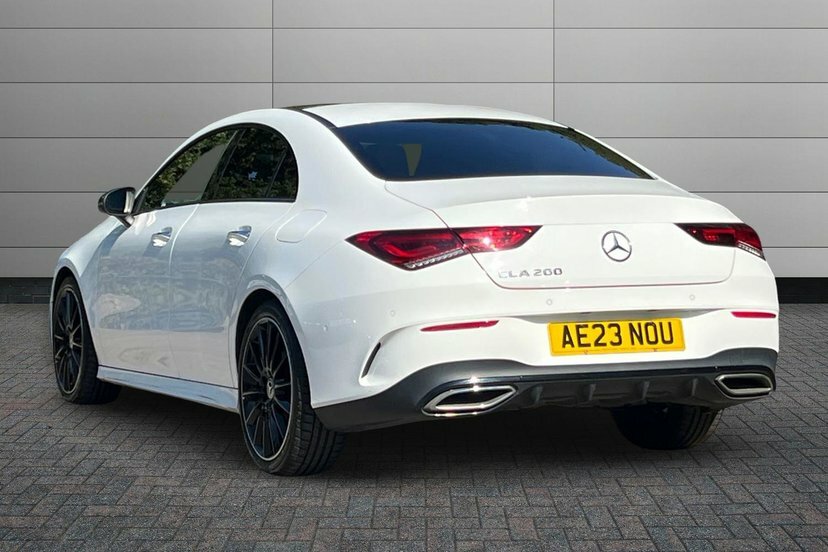 Mercedes-Benz CLA Class Cla200 Amg Line Night Edition Premium Plus Coupe White #2