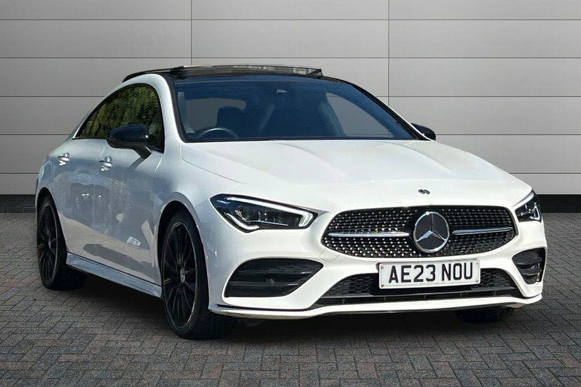 Mercedes-Benz CLA Class Cla200 Amg Line Night Edition Premium Plus Coupe White