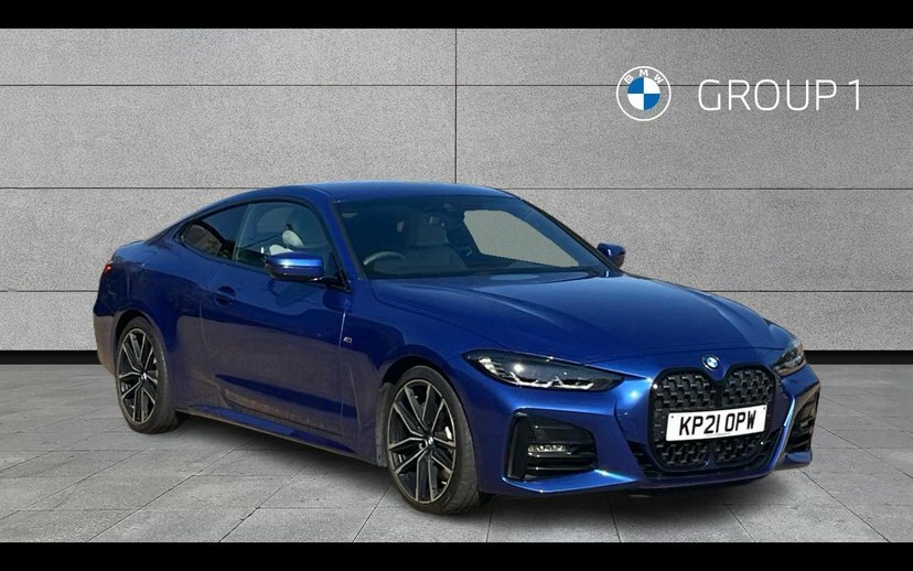 BMW 4 Series Gran Coupe 420D M Sport Coupe Blue