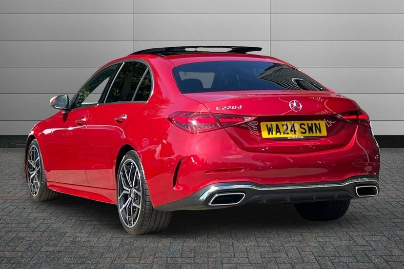Mercedes-Benz C Class C220dh Mhev Amg Line Premium Plus Saloon Red #2
