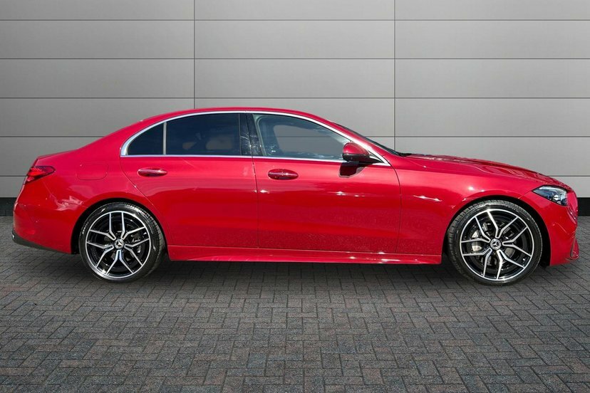 Mercedes-Benz C Class C220dh Mhev Amg Line Premium Plus Saloon Red #3