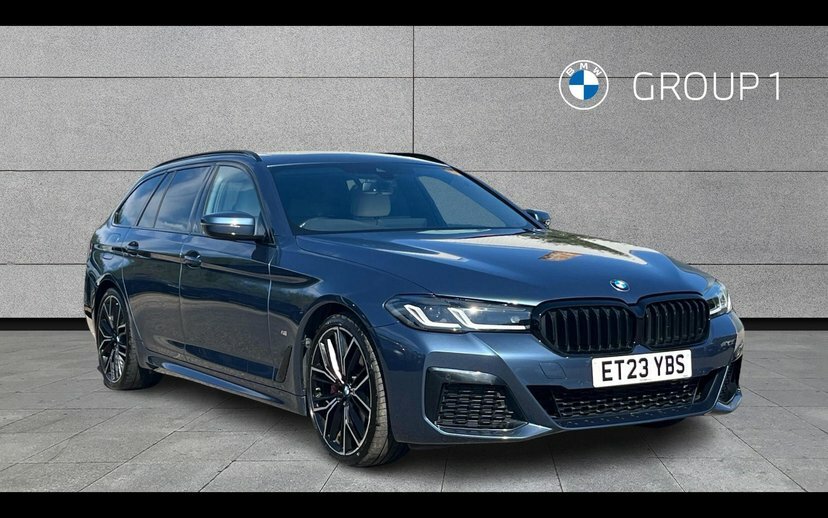 BMW 5 Series 2.0 520D Mht M Sport Touring Hybrid Ste Blue