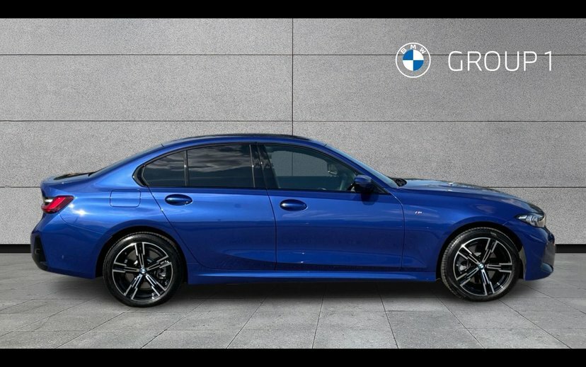 BMW 3 Series 330E M Sport Saloon Blue #3