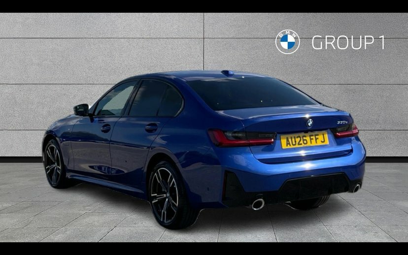 BMW 3 Series 330E M Sport Saloon Blue #2