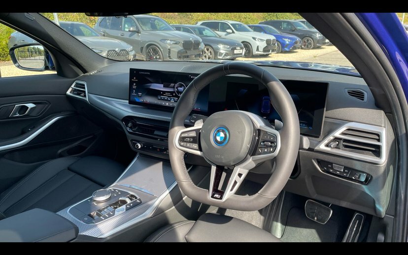 BMW 3 Series 330E M Sport Saloon Blue #6