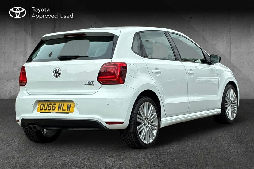 Volkswagen Polo 1.4 Tsi Bluemotion Tech Act Bluegt Hatchback P OU66WLW White #2