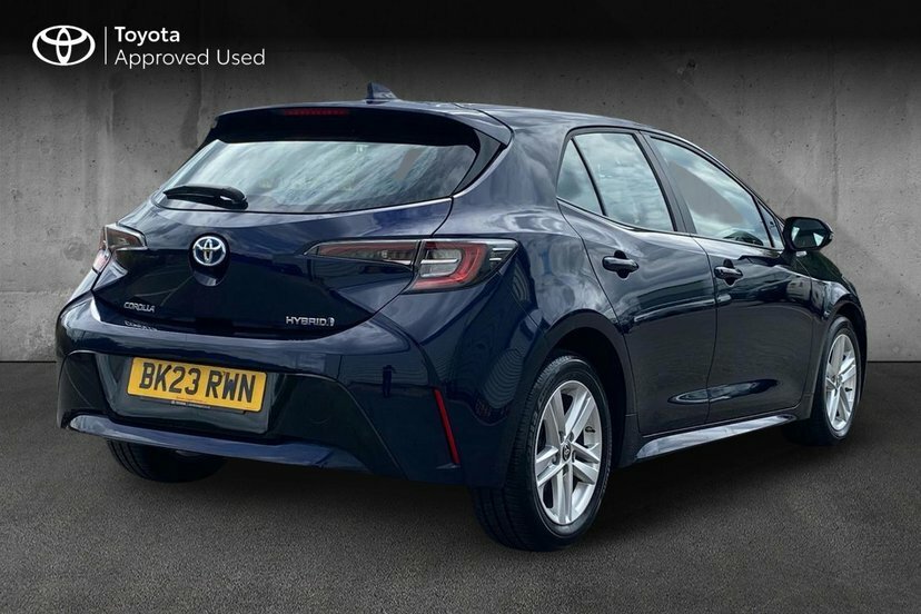 Toyota Corolla 1.8 Vvt-h Icon Hatchback Hybrid Cvt 14 Blue #2