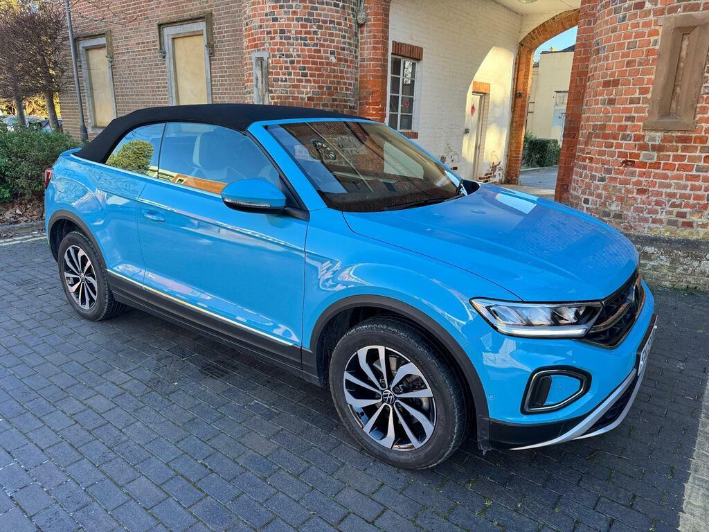 Volkswagen T-Roc 1.5 Tsi Style Convertible FA23KNG Blue #4