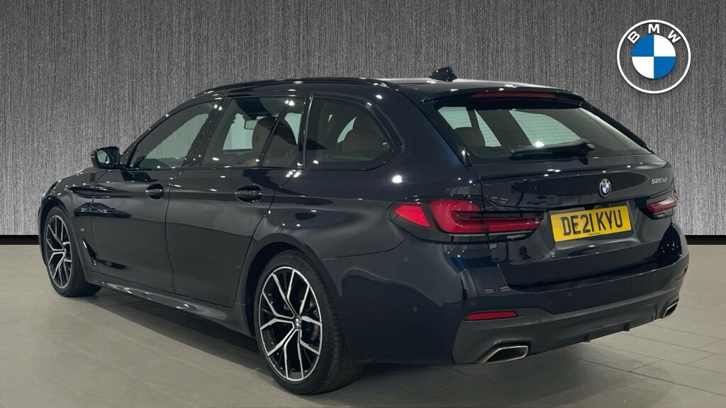 BMW 5 Series 2.0 520D Mht M Sport Touring Steptronic Euro 6 S Black #2