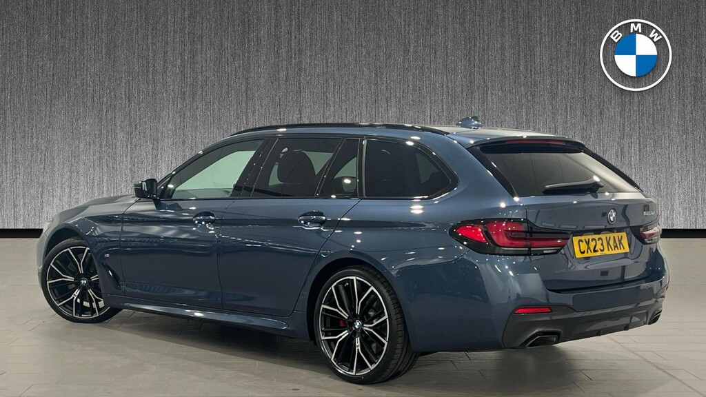 BMW 5 Series 2.0 520D Mht M Sport Touring Steptronic Euro 6 S Blue #2