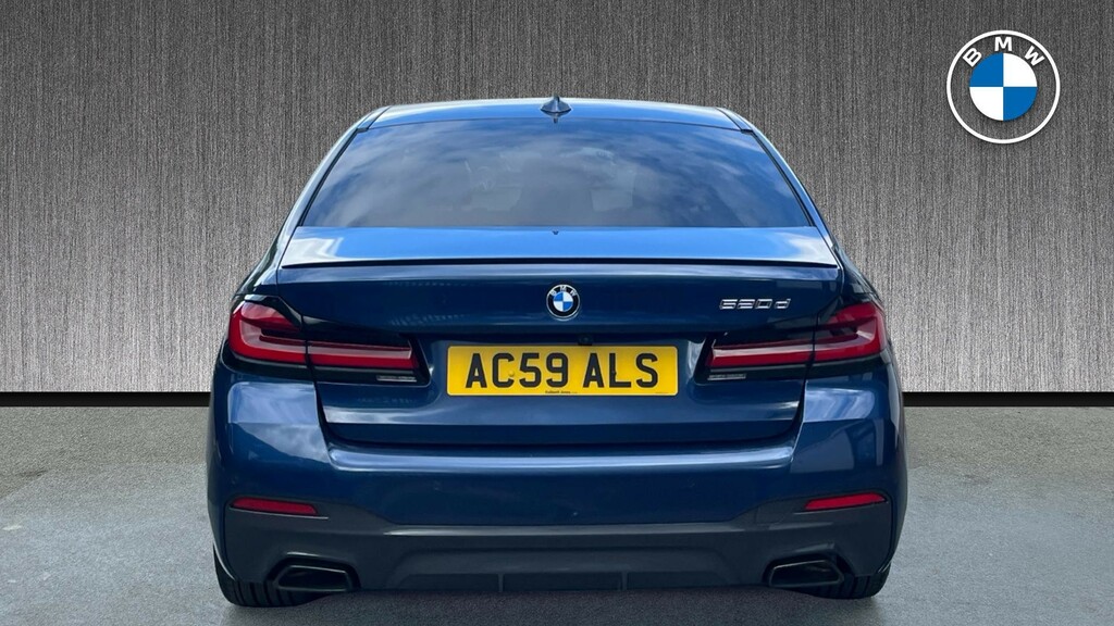 BMW 5 Series 530E M Sport Saloon Blue #15