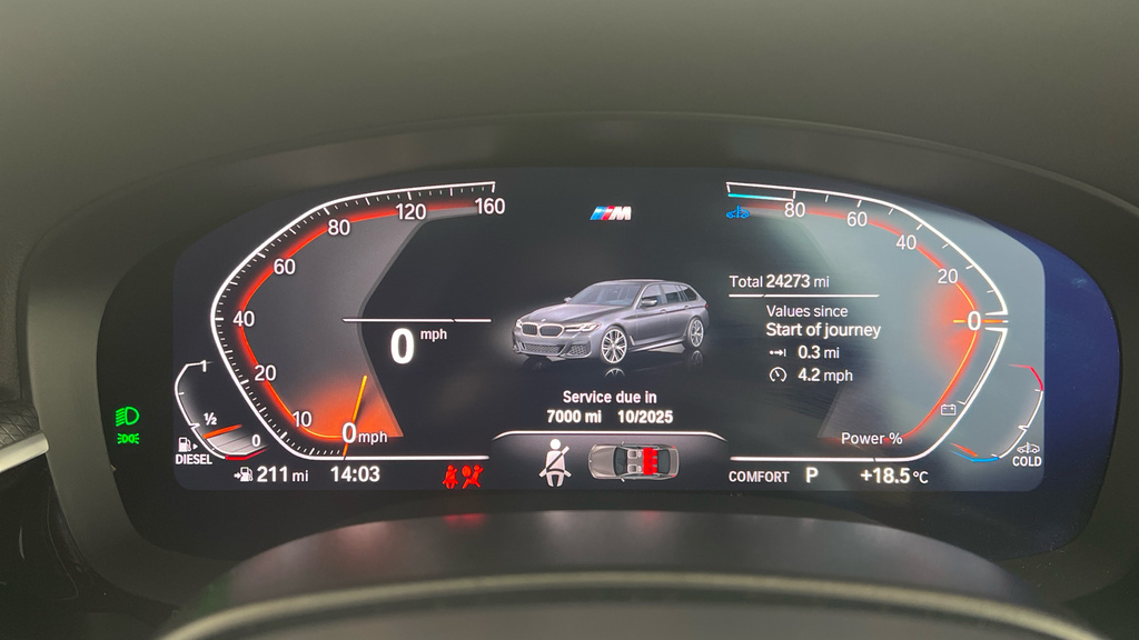 BMW 5 Series 530D Xdrive Mht M Sport Red #9