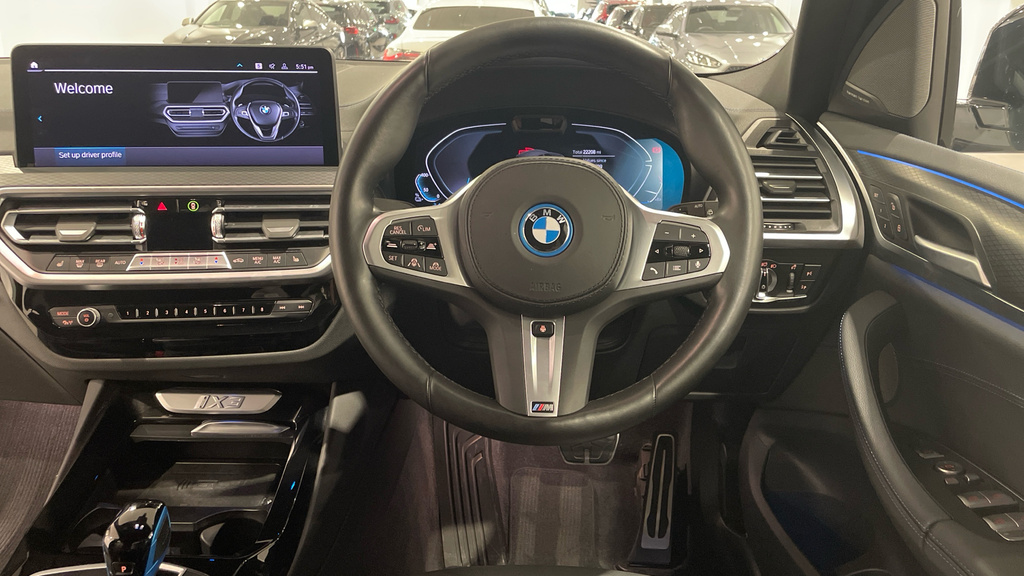 BMW iX3 80Kwh M Sport Pro Blue #5