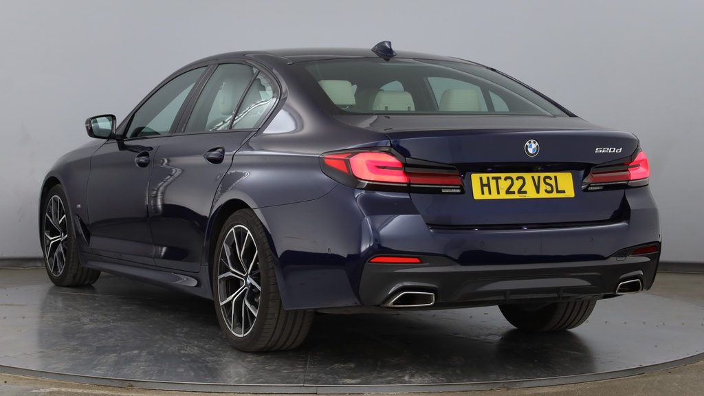 BMW 5 Series 2.0 520D Mht M Sport Steptronic Euro 6 Ss Blue #2