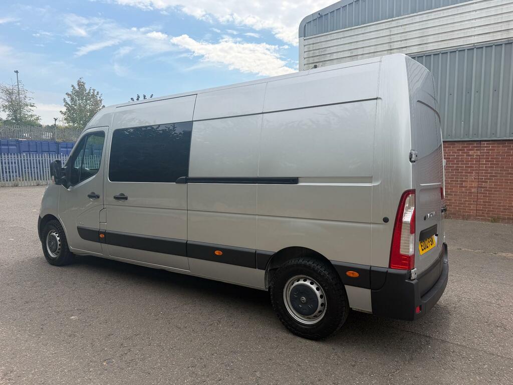 Vauxhall Movano 2.3 Cdti 3500 Crew Van Fwd L3 H2 Euro 4 6Dr 5 Sea Silver #4