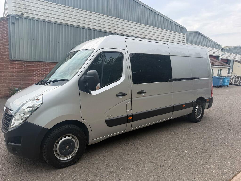 Vauxhall Movano 2.3 Cdti 3500 Crew Van Fwd L3 H2 Euro 4 6Dr 5 Sea Silver #3