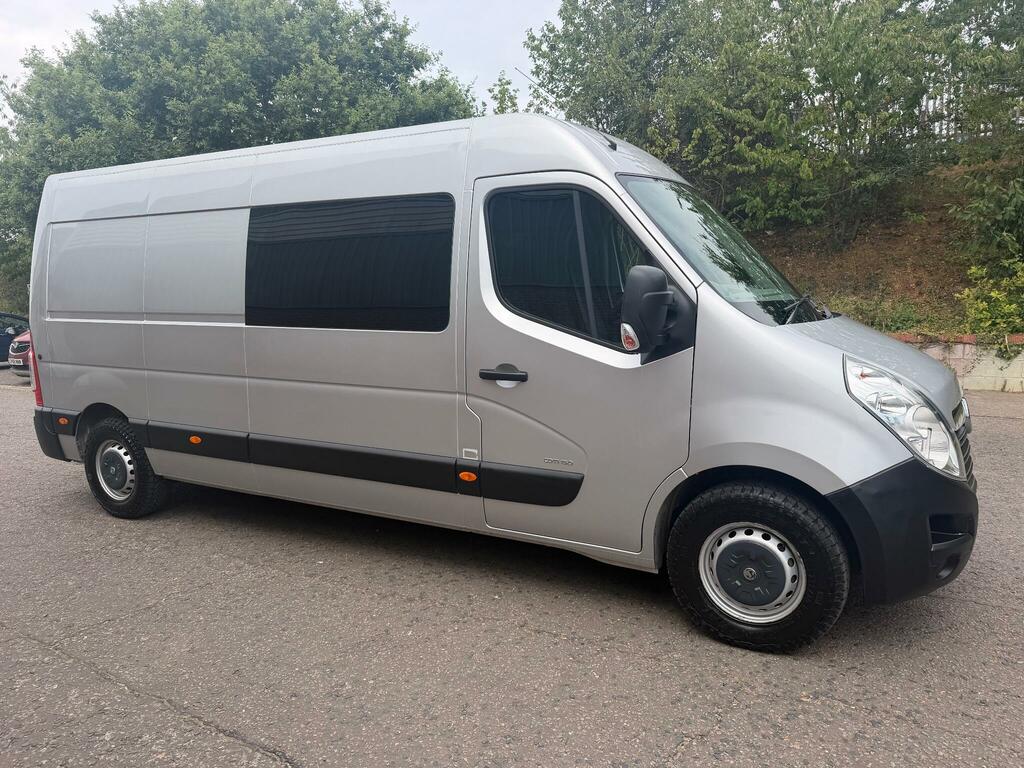 Vauxhall Movano 2.3 Cdti 3500 Crew Van Fwd L3 H2 Euro 4 6Dr 5 Sea Silver