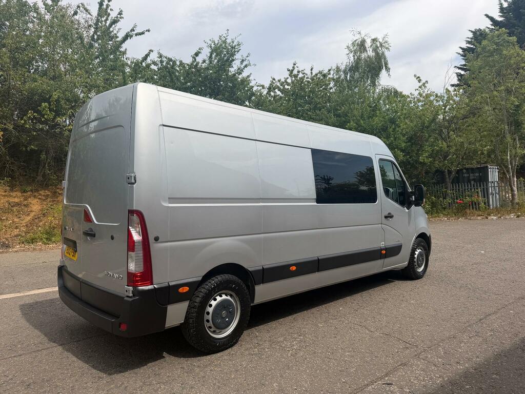 Vauxhall Movano 2.3 Cdti 3500 Crew Van Fwd L3 H2 Euro 4 6Dr 5 Sea Silver #6