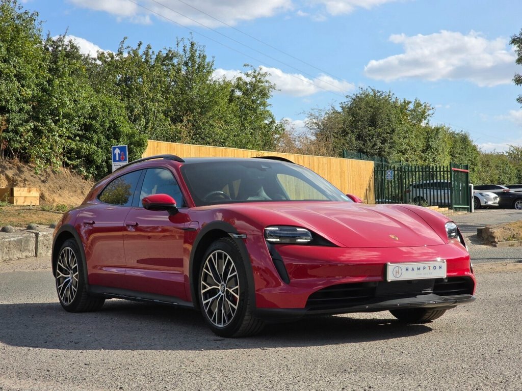 Porsche Taycan Estate Red