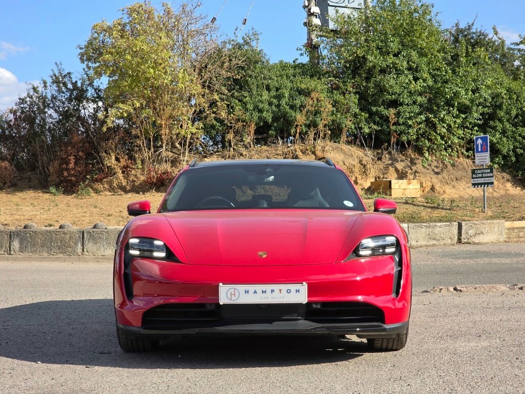 Porsche Taycan Estate SM71AFU Red #3