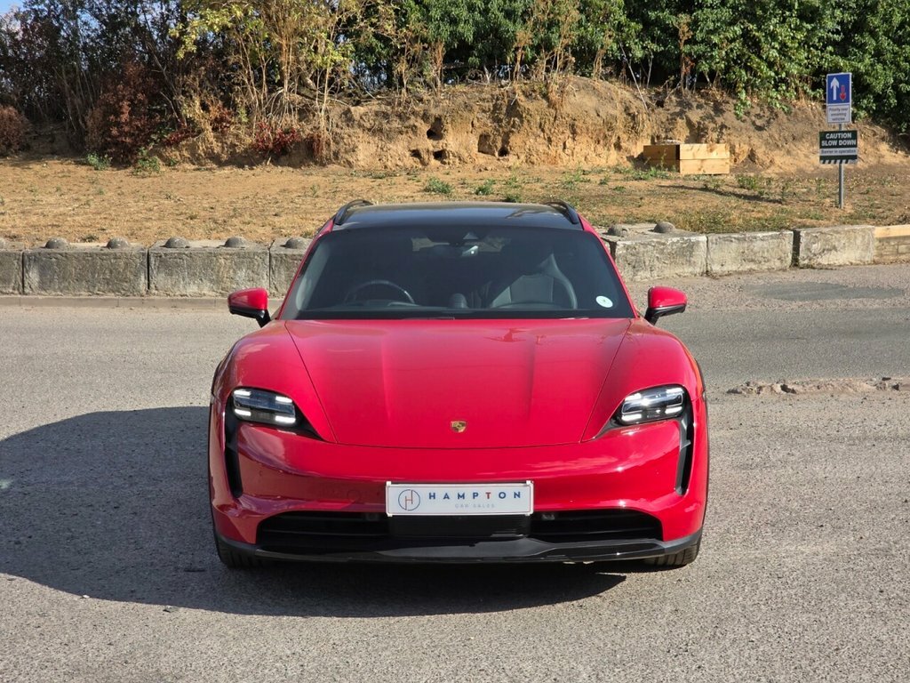 Porsche Taycan Estate SM71AFU Red #4