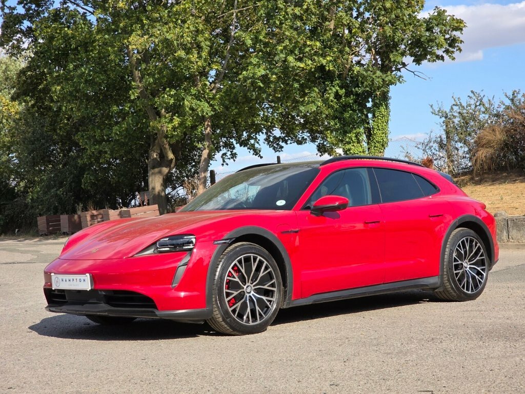 Porsche Taycan Estate SM71AFU Red #5