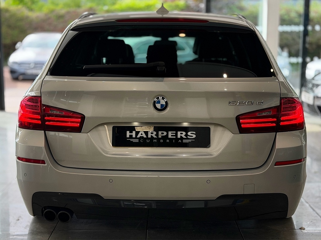BMW 5 Series 520D M Sport Estate 2.0 Silver #6