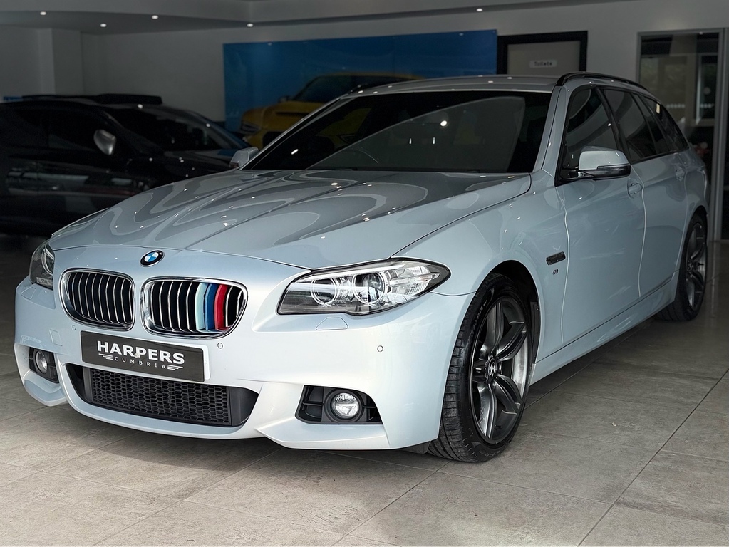 BMW 5 Series 520D M Sport Estate 2.0 Silver #3