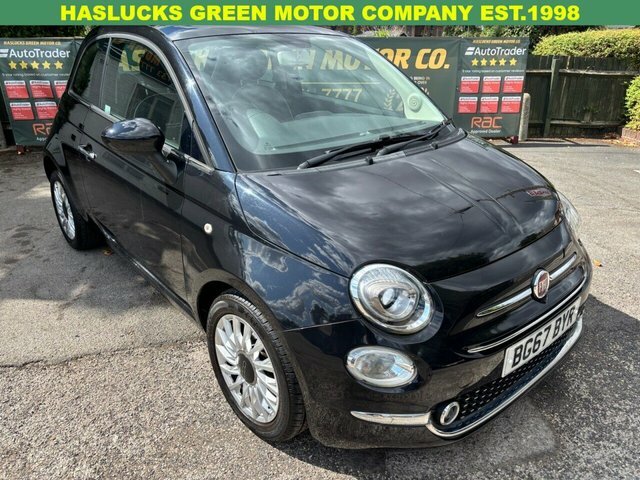 Fiat 500 1.2 Lounge Hatchback Dualogic Euro 6 S Black