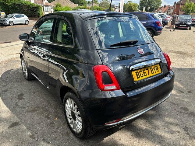 Fiat 500 1.2 Lounge Hatchback Dualogic Euro 6 S Black #6