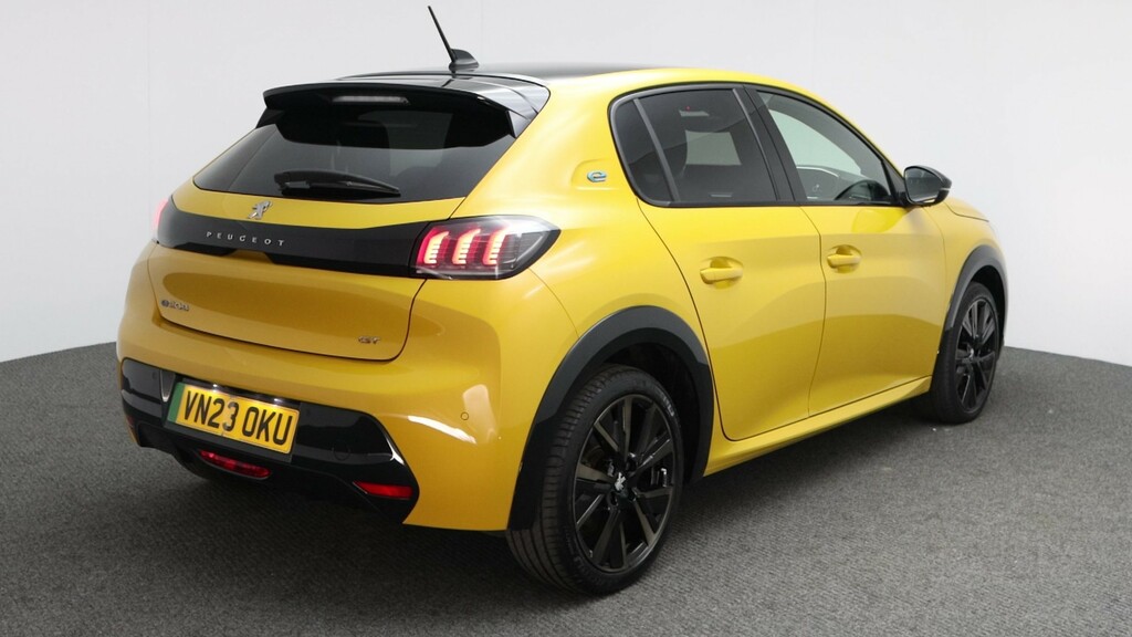 Peugeot e-208 50Kwh Gt Premium 7Kw Charger Yellow #3