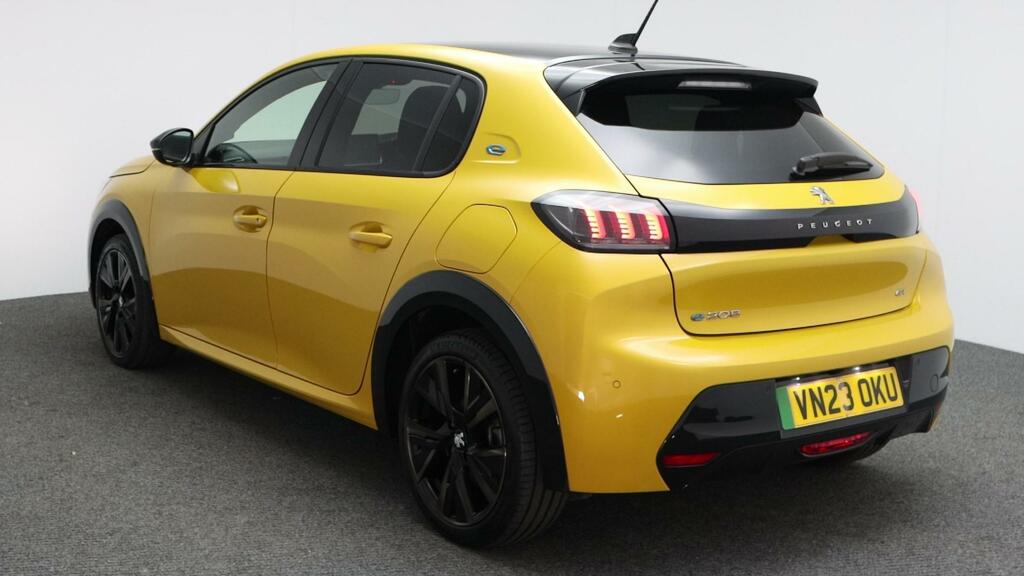 Peugeot e-208 50Kwh Gt Premium 7Kw Charger Yellow #5