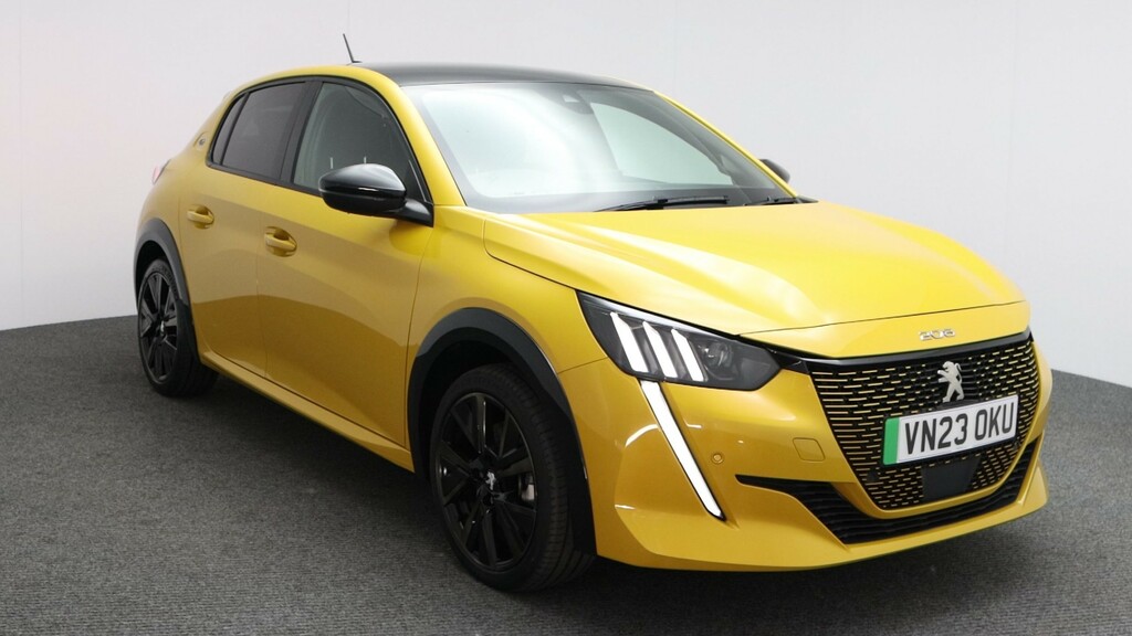 Peugeot e-208 50Kwh Gt Premium 7Kw Charger Yellow #1