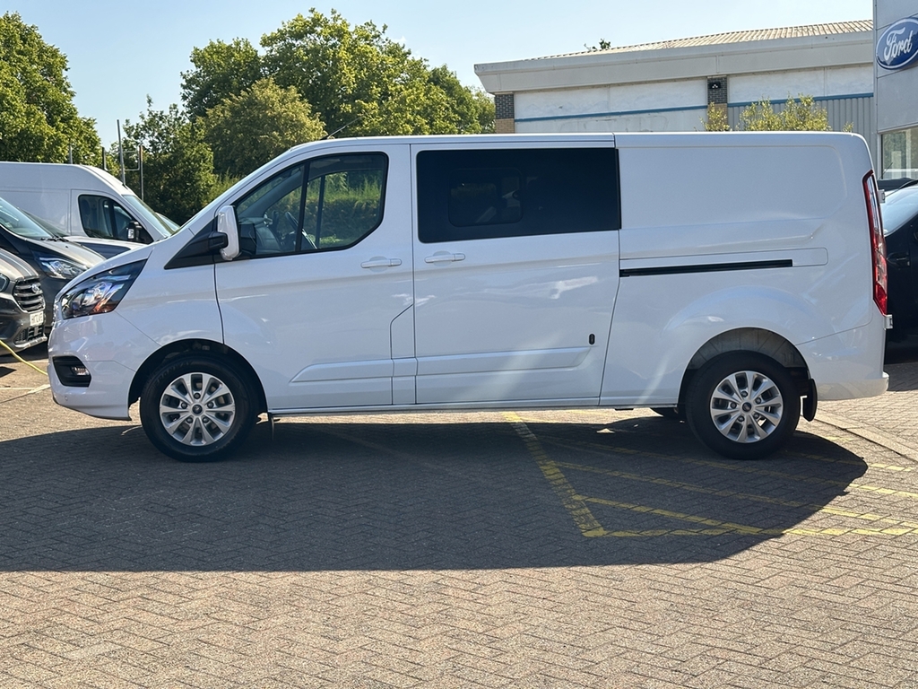 Ford Transit Custom 2.0 Ecoblue 130Ps Low Roof Dcab Limited Van HN72XCH White #2