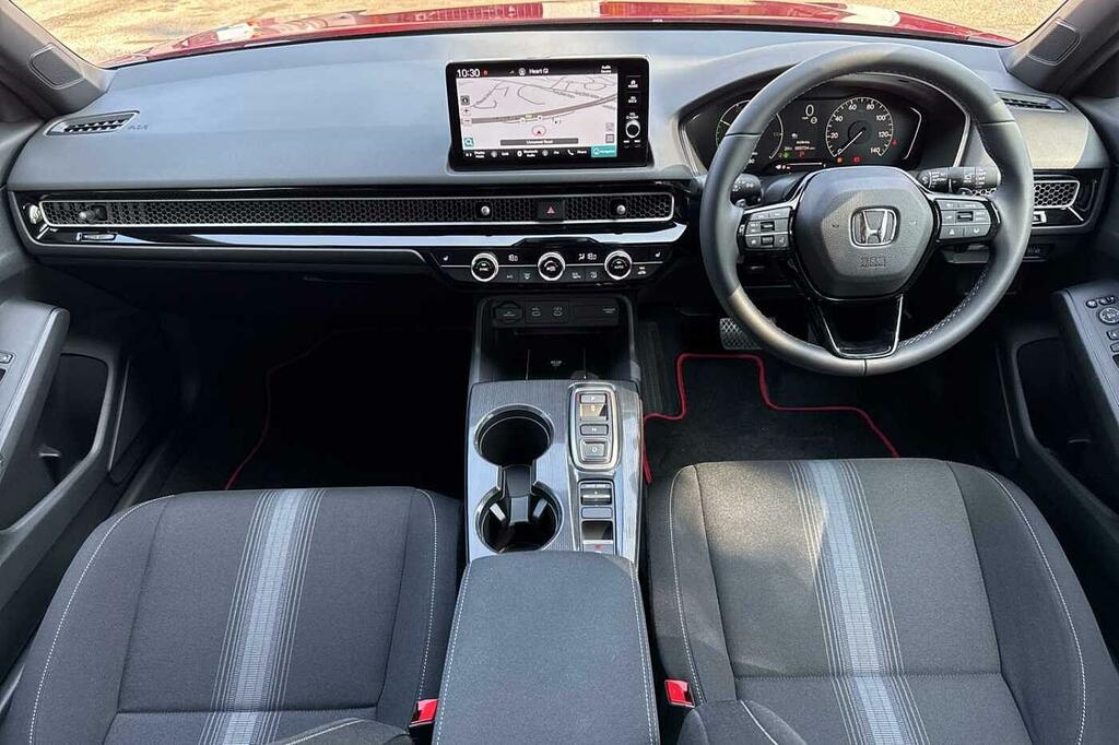 Honda Civic 2.0 Ehev Elegance Cvt Red #4