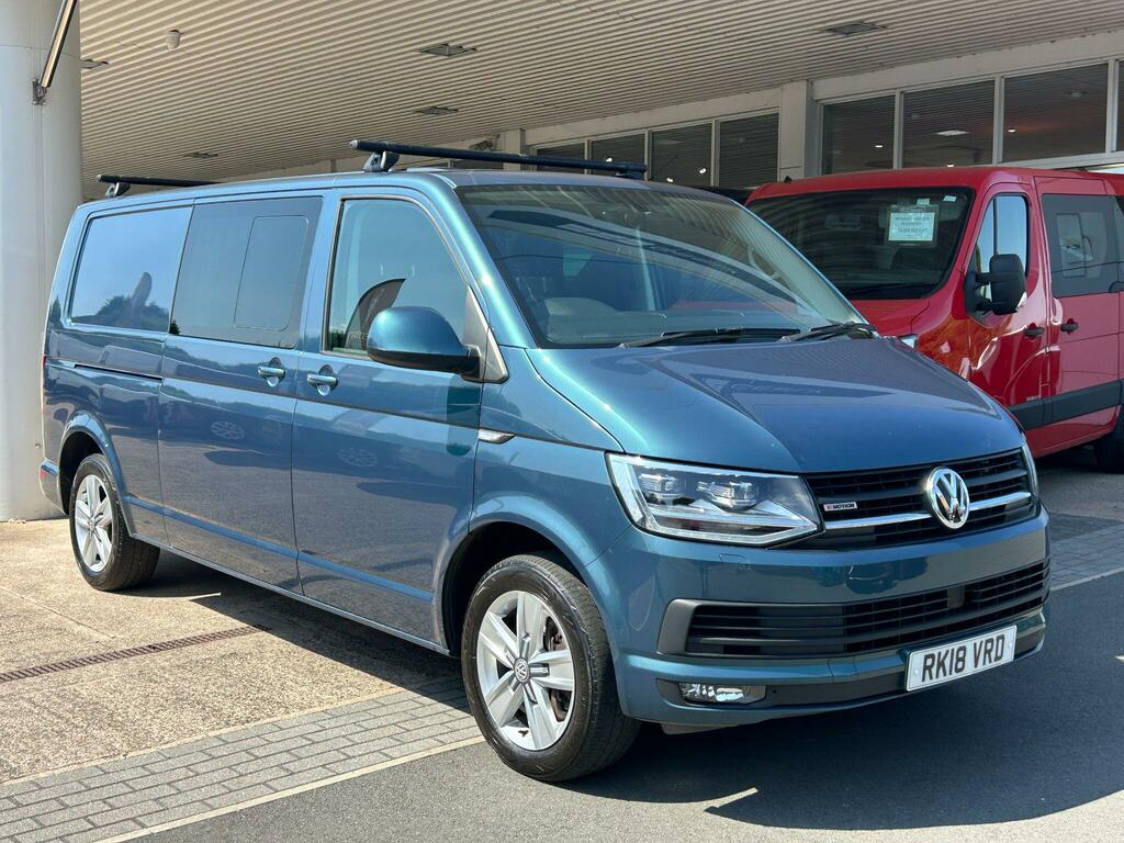 Volkswagen Transporter 2.0 Bitdi T32 Bluemotion Tech Highline Kombi Doubl Green