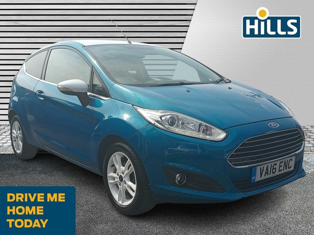 Ford Fiesta 1.0T Ecoboost Zetec Blue Edition Hatchback Pet VA16ENC Blue