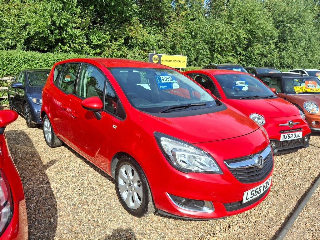 Vauxhall Meriva 1.4I Life Mpv Euro 6 100 Ps Red