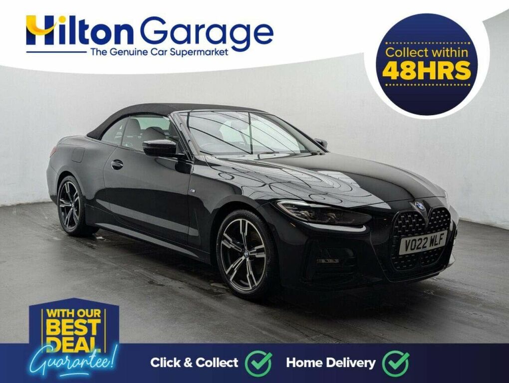 BMW 4 Series 2.0 420I M Sport Convertible Euro Black #2