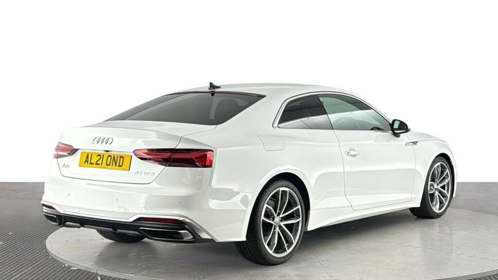 Audi A5 2.0 Tfsi 40 S Line Coupe S Tronic Euro White #4