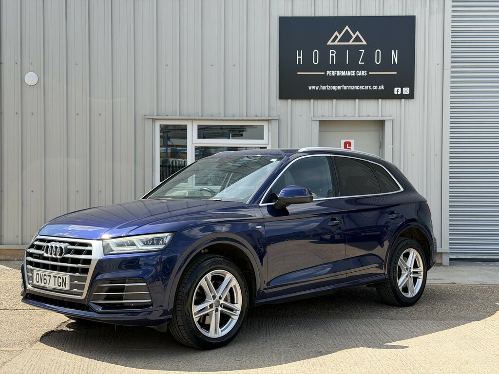 Audi Q5 2.0 Tdi S Line Blue #4