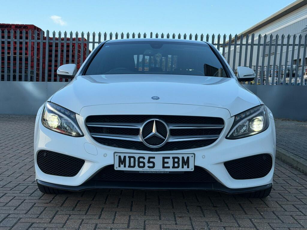 Mercedes-Benz C Class Amg Line White #2