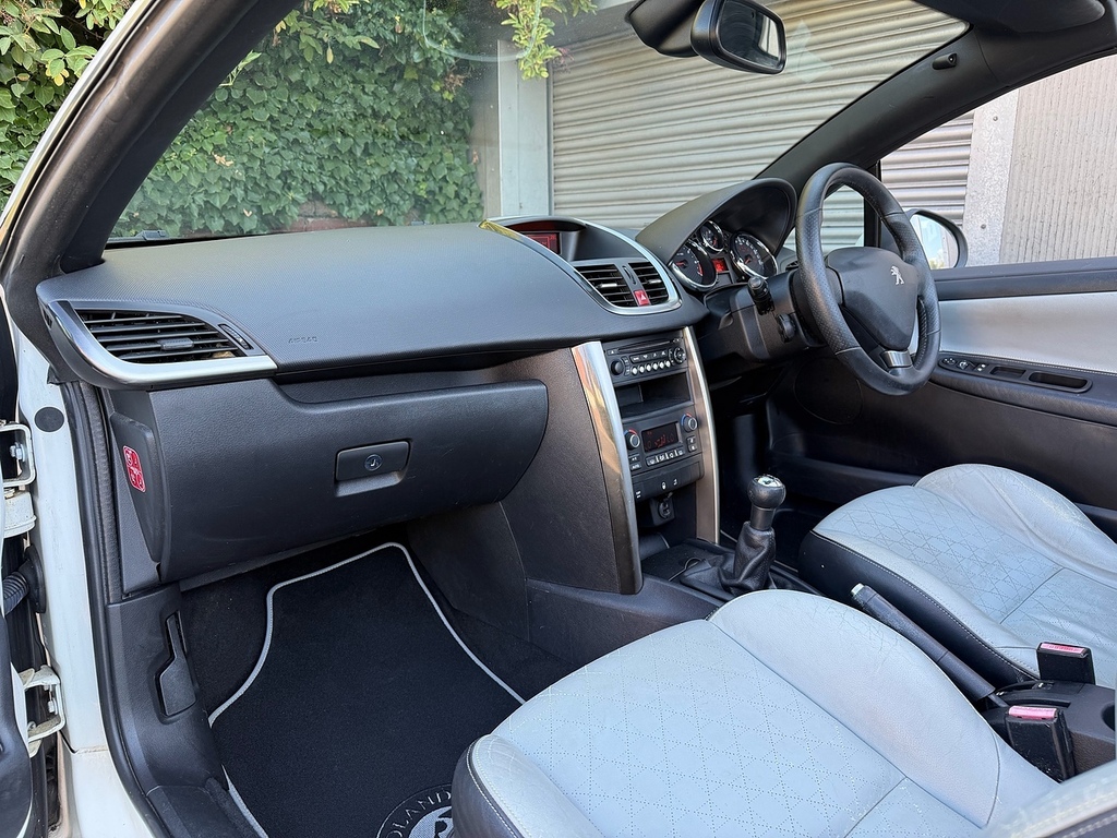Peugeot 207 CC Cc 1.6 Hdi Roland Garros Euro 5 White #21