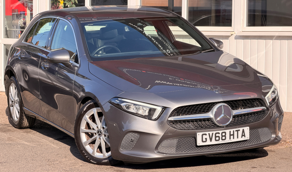 Mercedes-Benz A Class 1.5 Sport Executive Hatchback 7G-dct GV68HTA Grey