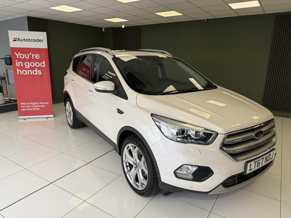 Ford Kuga Just 50 266 Miles Pan Roof Full Leather Power Tai LT67NDJ White