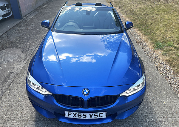 BMW 4 Series Xdrive M Sport Convertible Blue #5