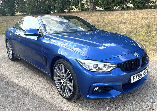 BMW 4 Series Xdrive M Sport Convertible Blue
