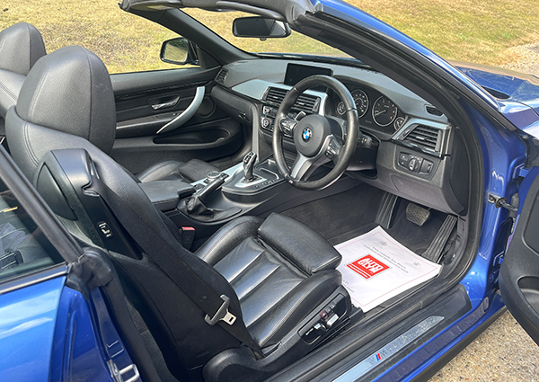 BMW 4 Series Xdrive M Sport Convertible Blue #6