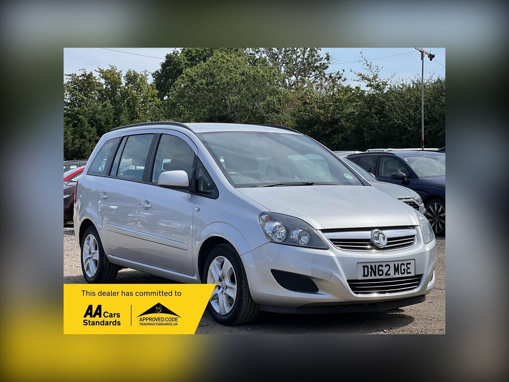 Vauxhall Zafira 1.8 16V Exclusiv Euro 5 Snav Silver