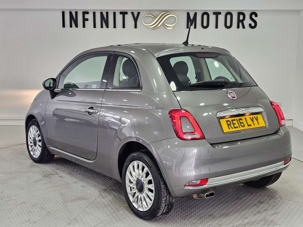 Fiat 500 1.2 Eco Pop Star Hatchback Euro White #12
